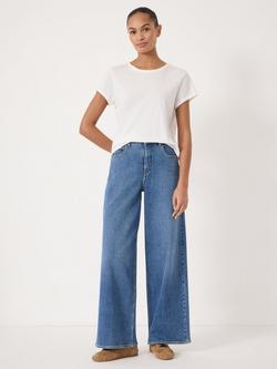 HUSH Nessa Wide Leg Jeans, Blue - view 2, Blue