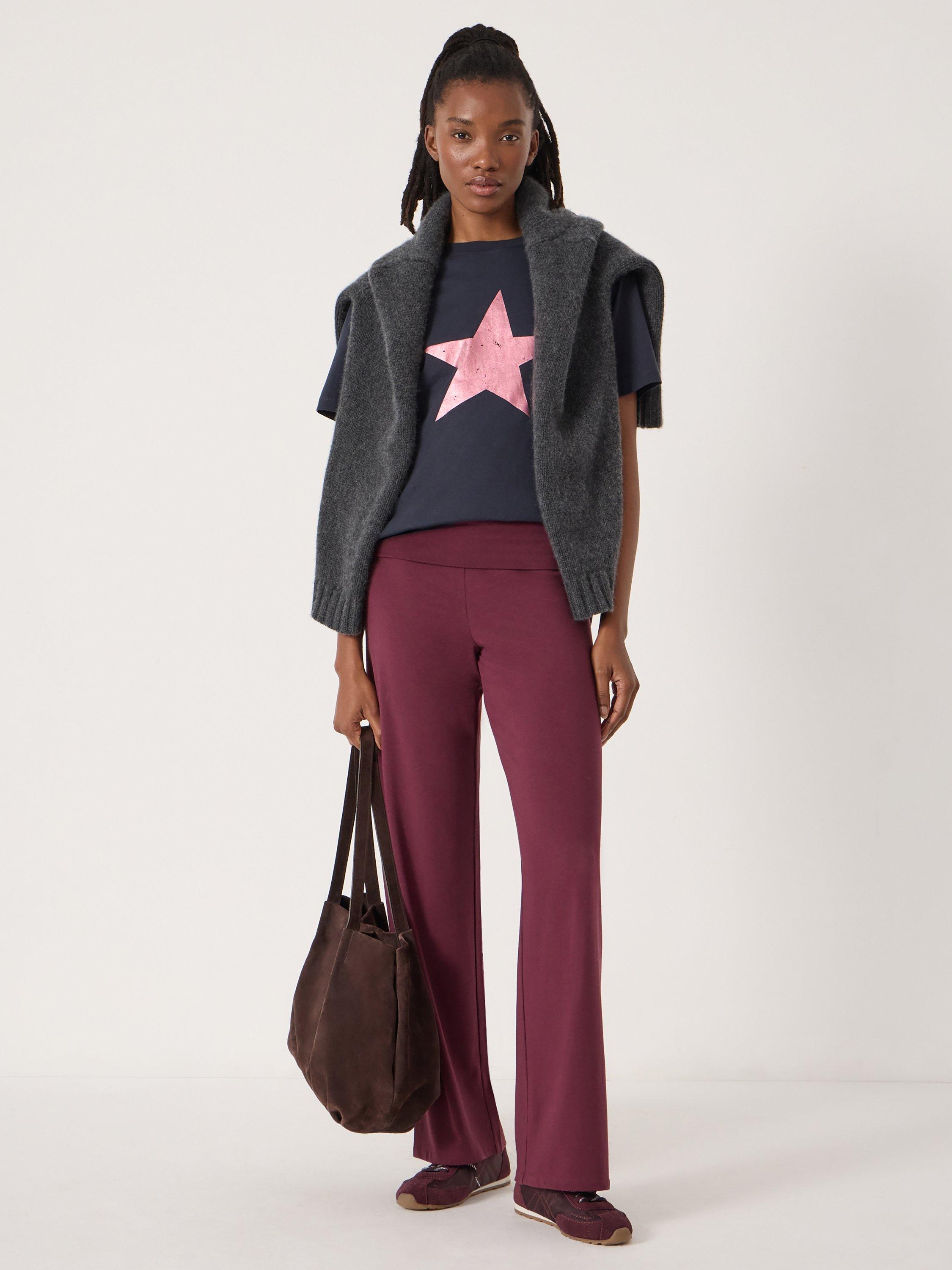 Product image 2 of 5, which shows HUSH Bea Graphic Star T-Shirt, Navy Blue, L-XL