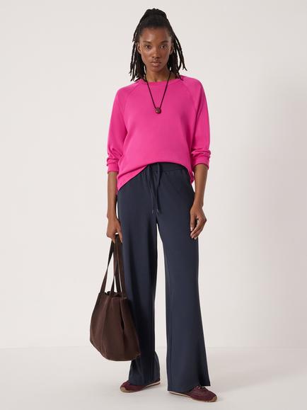 HUSH Matilda Raglan Top - view 2, Magenta Pink