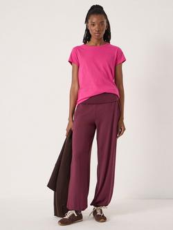 HUSH Slim Fit Crew Neck T-Shirt - view 2, Magenta Pink