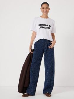 HUSH Social in Theory Graphic T-Shirt, White - view 2, White