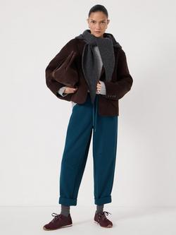 HUSH Barrel Leg Jersey Joggers - view 2, Teal Blue