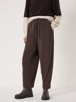 HUSH Barrel Leg Jersey Joggers, Chocolate Plum