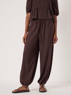 HUSH Tove Beach Trousers, Dark Brown