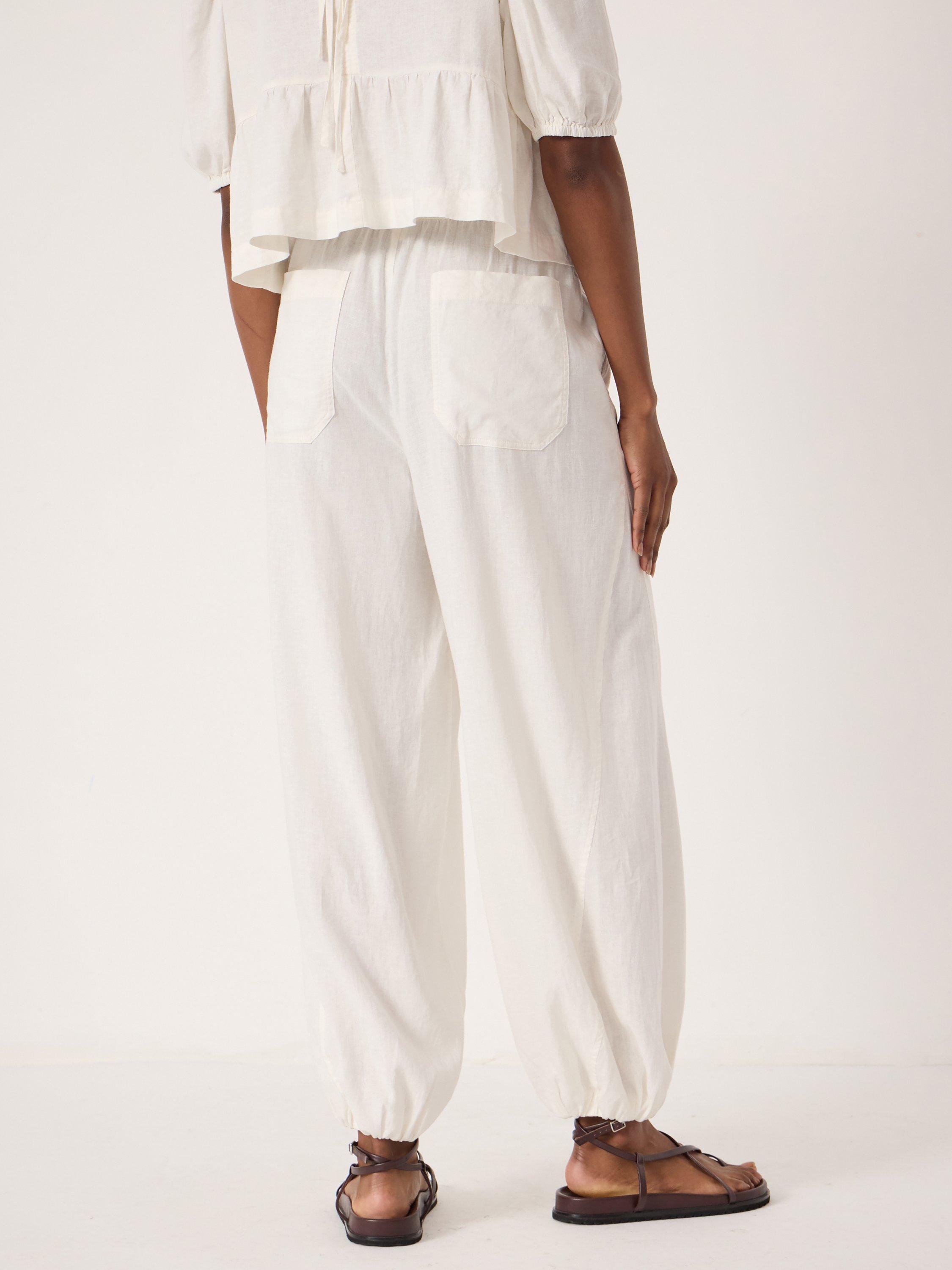 Product image 3 of 5, which shows HUSH Tove Beach Trousers, Pearl White, XS-S