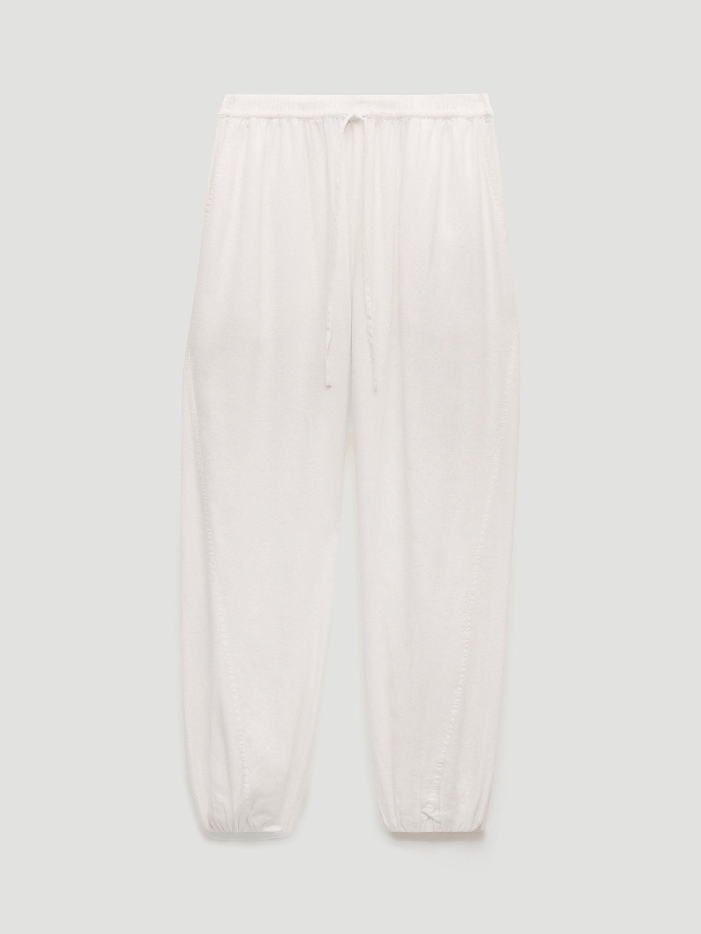 Product image 4 of 5, which shows HUSH Tove Beach Trousers, Pearl White, XS-S