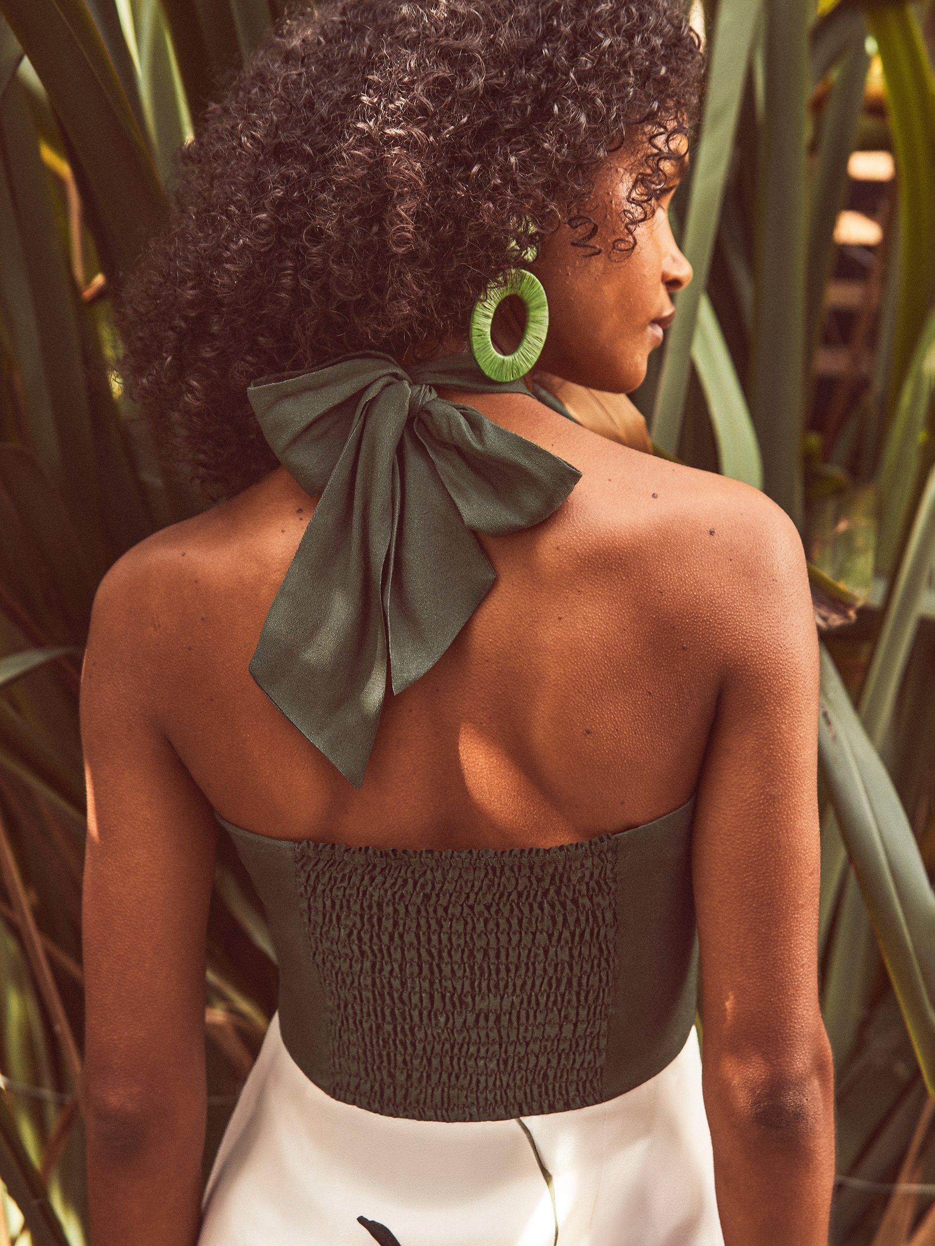 Product image 4 of 5, which shows Ro&Zo Floral Placement Maxi Dress, Natural, 6