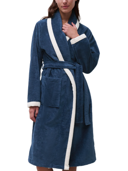 Femilet Ruby Soft Feel Dressing Gown, Dark Denim