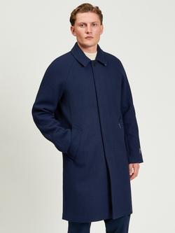 Ben Sherman Team GB Wool Blend Car Coat, Dark Navy, Dark Navy