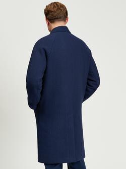 Ben Sherman Team GB Wool Blend Car Coat, Dark Navy - view 2, Dark Navy