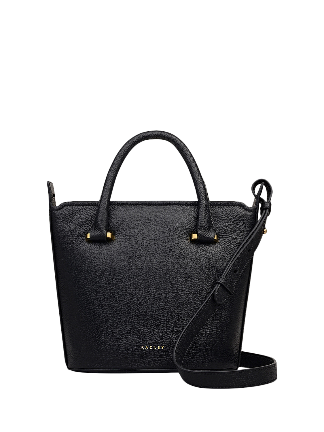 Product image 1 of 6, which shows Radley Golbourne Road Leather Bucket Bag, Black