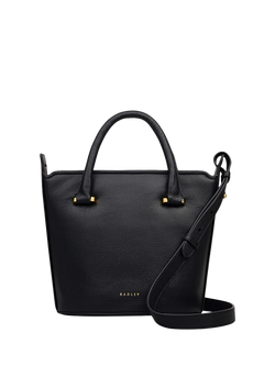 Radley Golbourne Road Leather Bucket Bag, Indus Tan, Black