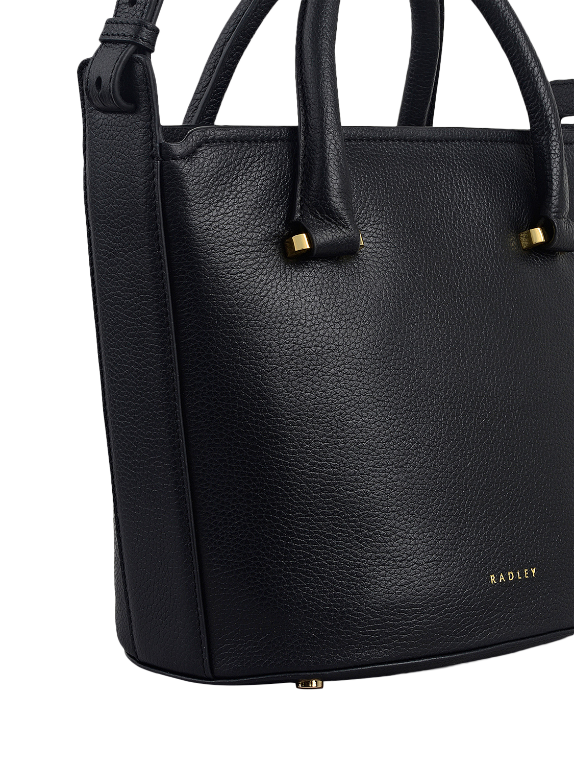 Product image 4 of 6, which shows Radley Golbourne Road Leather Bucket Bag, Black