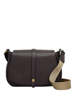Radley Lulworth Road Leather Saddle Bag, Thunder