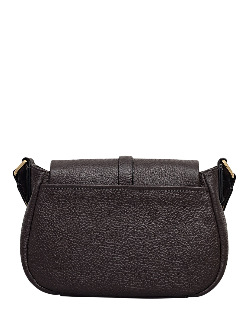 Product image 2 of 6, which shows Radley Lulworth Road Leather Saddle Bag, Thunder, One Size