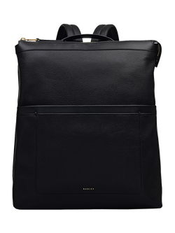 Radley Alba Place Leather Backpack, Black, Black