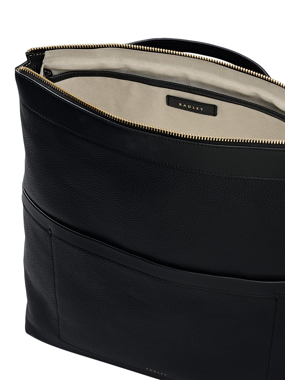 Product image 3 of 5, which shows Radley Alba Place Leather Backpack, Black