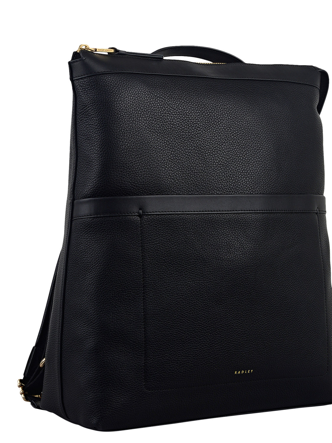 Product image 4 of 5, which shows Radley Alba Place Leather Backpack, Black