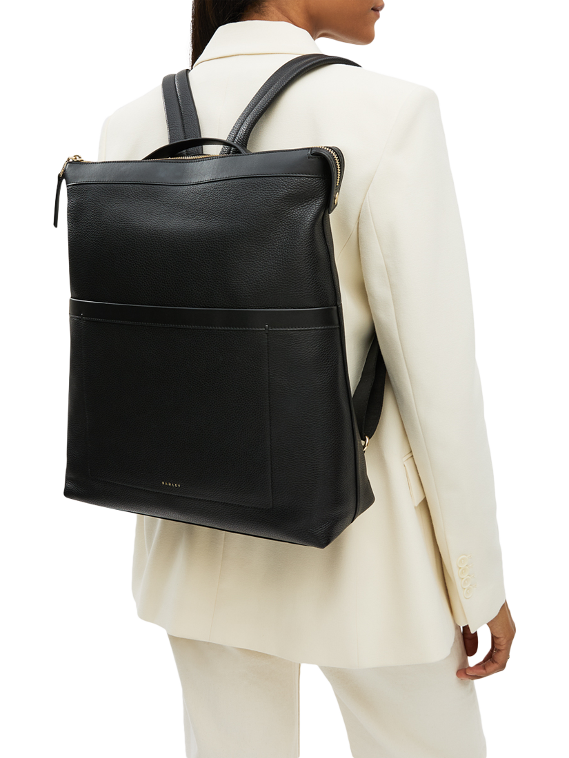 Product image 5 of 5, which shows Radley Alba Place Leather Backpack, Black