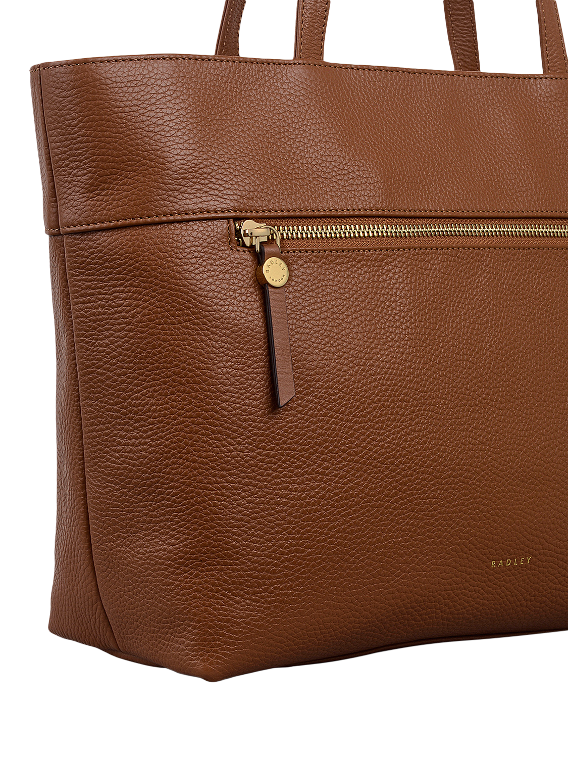 Product image 4 of 6, which shows Radley Fountain Road Leather Tote Bag, Indus Tan