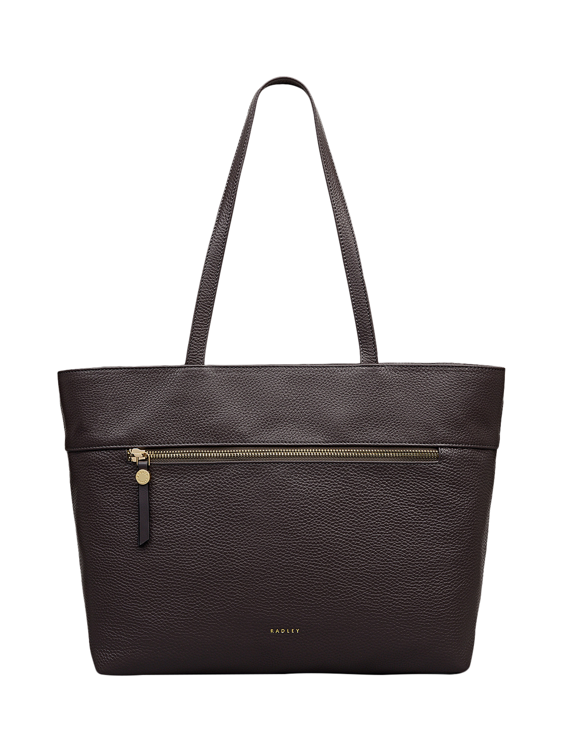 Product image 1 of 6, which shows Radley Fountain Road Leather Tote Bag, Thunder