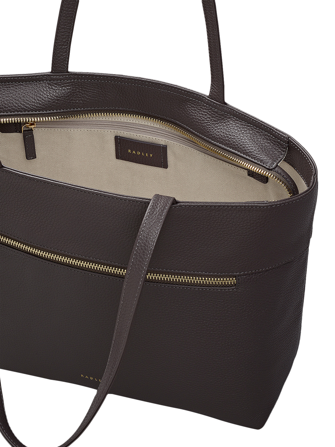 Product image 3 of 6, which shows Radley Fountain Road Leather Tote Bag, Thunder