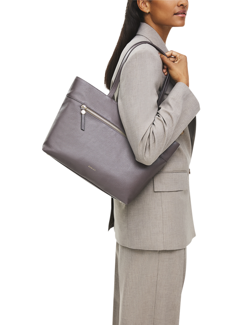 Product image 5 of 6, which shows Radley Fountain Road Leather Tote Bag, Thunder