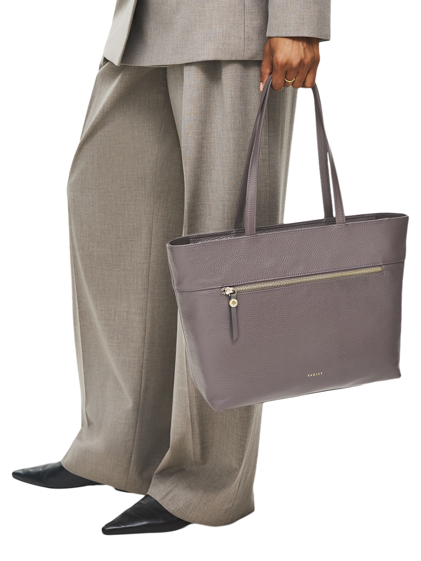 Product image 6 of 6, which shows Radley Fountain Road Leather Tote Bag, Thunder