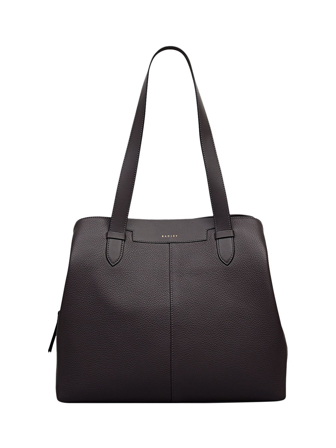 Product image 1 of 6, which shows Radley Piccardy Hill 2.0 Leather Shoulder Bag, Thunder, One Size