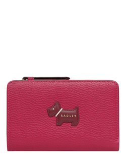 Radley Loyal Radley Leather Medium Bifold Purse, Dark Rose, Dark Rose