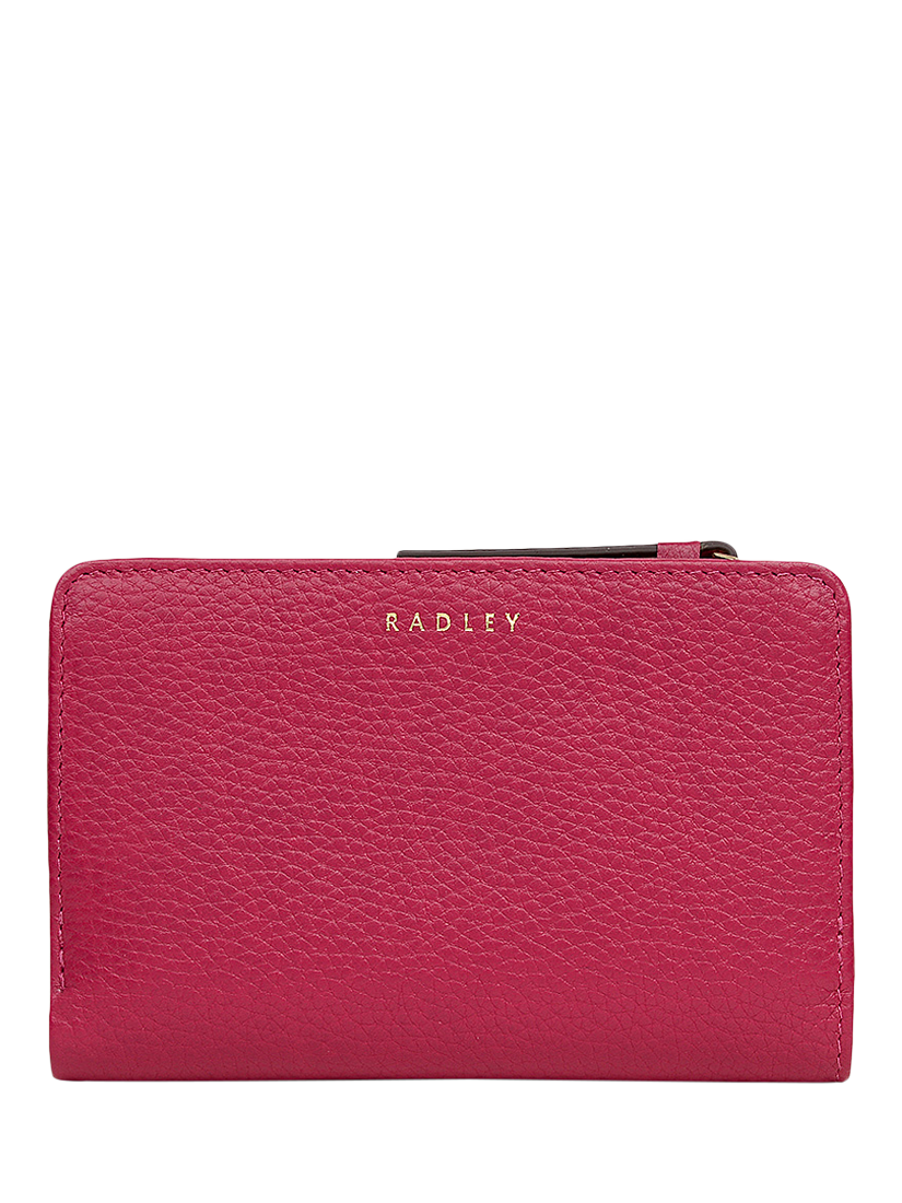 Product image 2 of 4, which shows Radley Loyal Radley Leather Medium Bifold Purse, Dark Rose, One Size