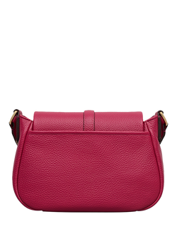 Radley Lulworth Road Leather Saddle Bag - view 2, Dark Rose