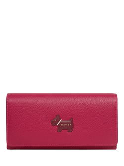 Radley Loyal Radley Leather Flap Over Purse, Dark Rose, Dark Rose