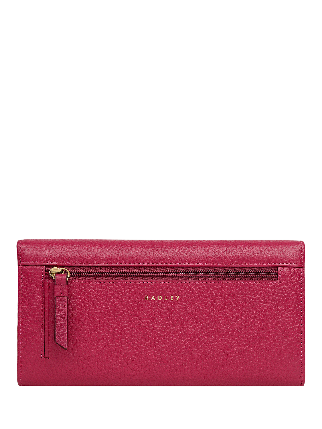 Product image 2 of 4, which shows Radley Loyal Radley Leather Flap Over Purse, Dark Rose, One Size