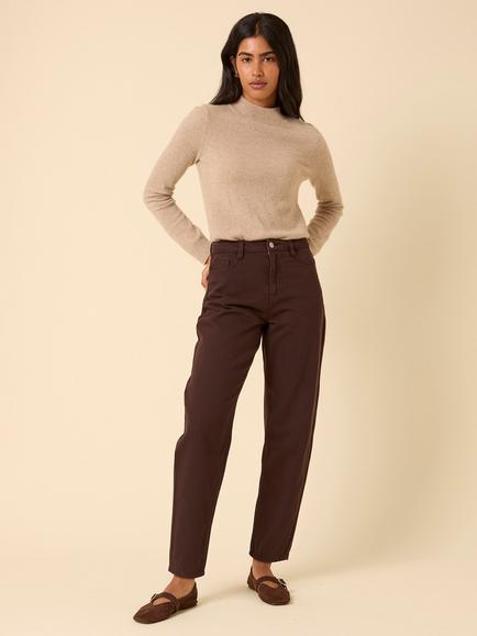 Nobody's Child Putney Barrel Leg Jeans - view 2, Brown