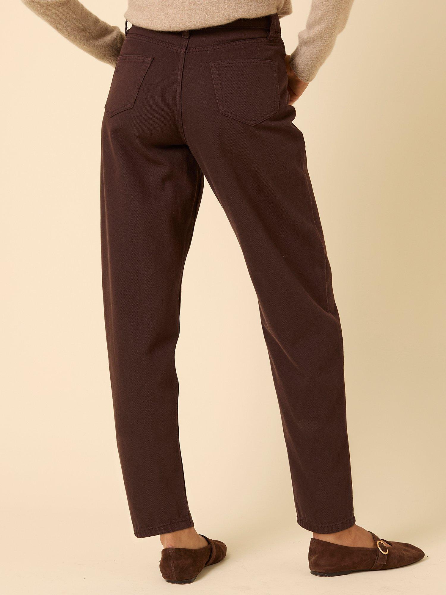 Product image 5 of 5, which shows Nobody's Child Putney Barrel Leg Jeans, Brown, 6