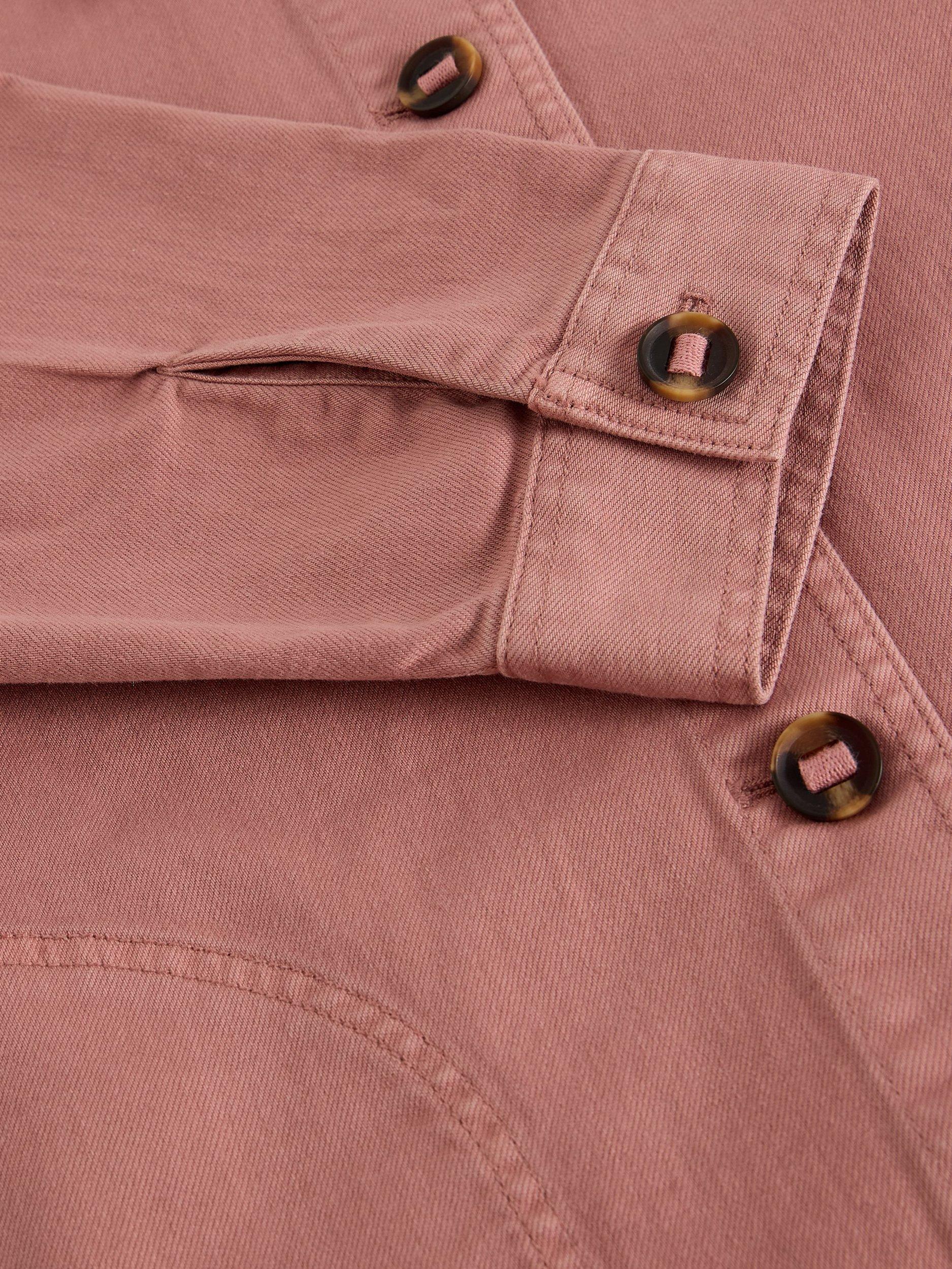 Product image 6 of 6, which shows White Stuff Eden Relaxed Fit Denim Jacket, Pink, 6