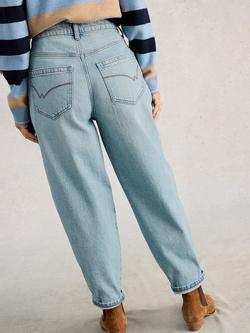 White Stuff Aubrey Barrel Leg Jeans, Light Blue - view 2, Light Blue