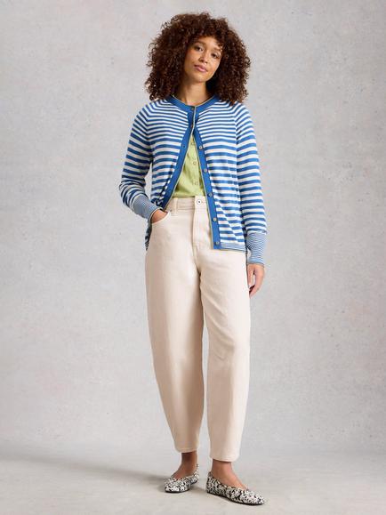 White Stuff Aubrey Barrel Leg Jeans, Natural, Natural