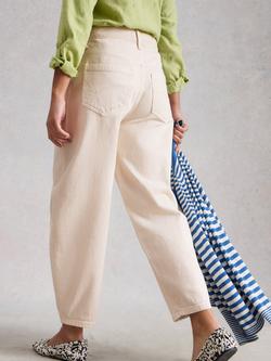 White Stuff Aubrey Barrel Leg Jeans, Natural - view 2, Natural