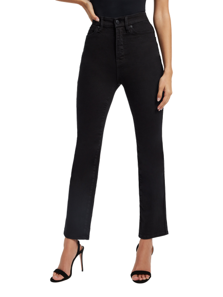 Good American Good Curve Straight Jeans, Black - view 2, Black
