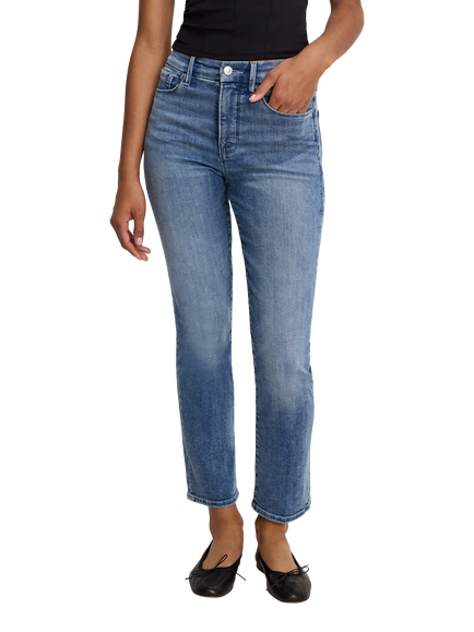 Good American Good Legs Straight Jeans, Indigo1154, Indigo1154