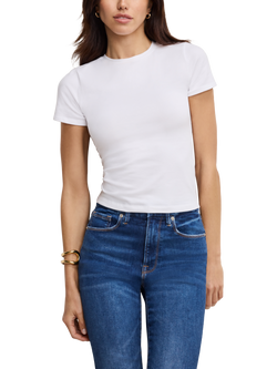 Good American Stretch Baby T-Shirt, White, White