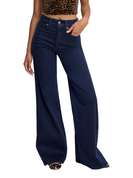 Good American Good Palazzo Jeans, Indigo1153, Indigo1153