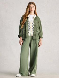 White Stuff Demi Utility Jersey Jacket, Green, Green