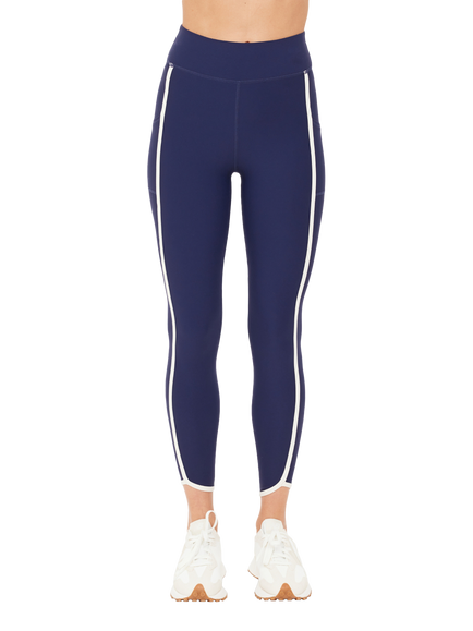 THE UPSIDE Samara Side Stripe Workout Leggings - view 2, Navy