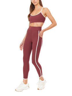 THE UPSIDE Samara Side Stripe Workout Leggings, Red