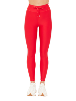 THE UPSIDE Oxford Side Stripe Workout Leggings, Red - view 2, Red