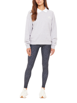 THE UPSIDE Pascal Collared Crew Neck Sweatshirt, Grey - view 2, Grey