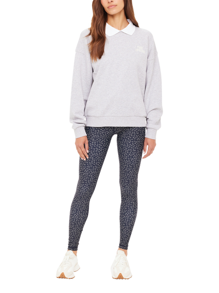 THE UPSIDE Pascal Collared Crew Neck Sweatshirt, Grey - view 2, Grey